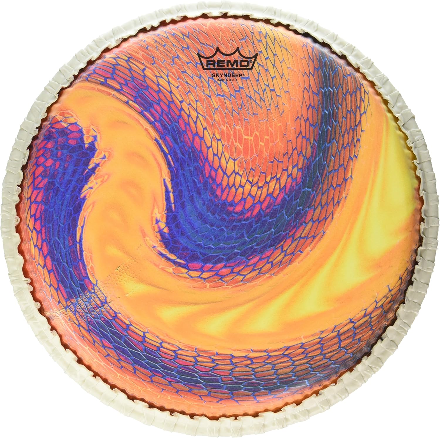 Remo Conga Drumhead, Tucked, 12.5", SKYNDEEP,"Serpentine Day" Graphic