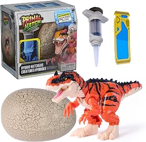 Primal Hatch Hybrid Hatchers Mystery Mini Dino Egg Toy | Hatch a Mystery Dino, Over 10 Dino Toys to Collect, 3-Inch Dino Action Figures, Collectible Gifts for Kids Ages 5+