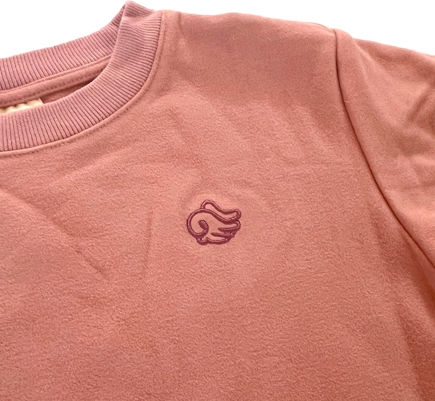 Geneve Oversized Brushed Jersey Romper - Angel Wing Embroidery - Cozy