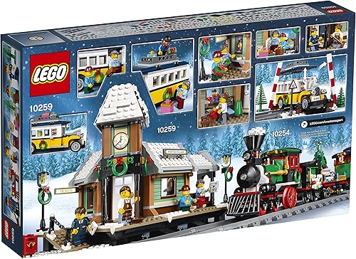 Miniatura 5 de LEGO Creator Expert 10259 Kit de construcción de la estación del pueblo en invierno (902 piezas)