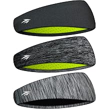 Mens Headbands 3 Packs Guys Sweatband and Sports Headband for Men for Running, Cross Training, Racquetball, Working Out