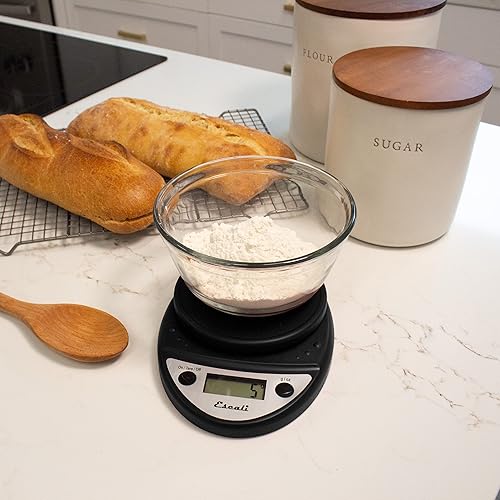 Vista 42 de Escali Balanza de cocina digital Primo (capacidad de 11 libras/ 5 kg) (aumento de 0.05 oz/ 1 g) Balanza de alimentos de primera calidad para hornear