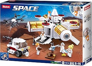 لعبة قاعدة الفضاء 642 قطعة متعددة الالوان M38-B0739 من سلوبان، بلاستيك