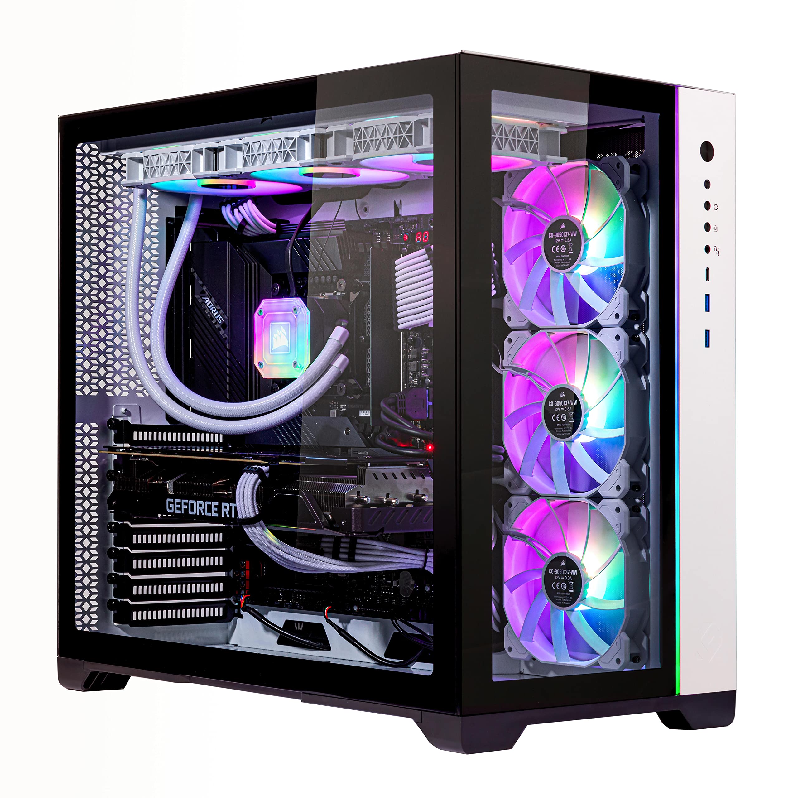 Velztorm Meridux 12th Gen CTO Gaming Desktop Liquid-Cooled (Intel i7-12700K 12-Core,RTX 3060 Ti 8GB,