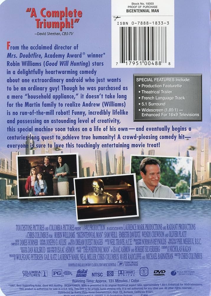 BICENTENNIAL MAN アンドリュー　NOR114 アンドリュー NDR114 BICENTENNIAL MAN ロビン・ウィリアムズ他