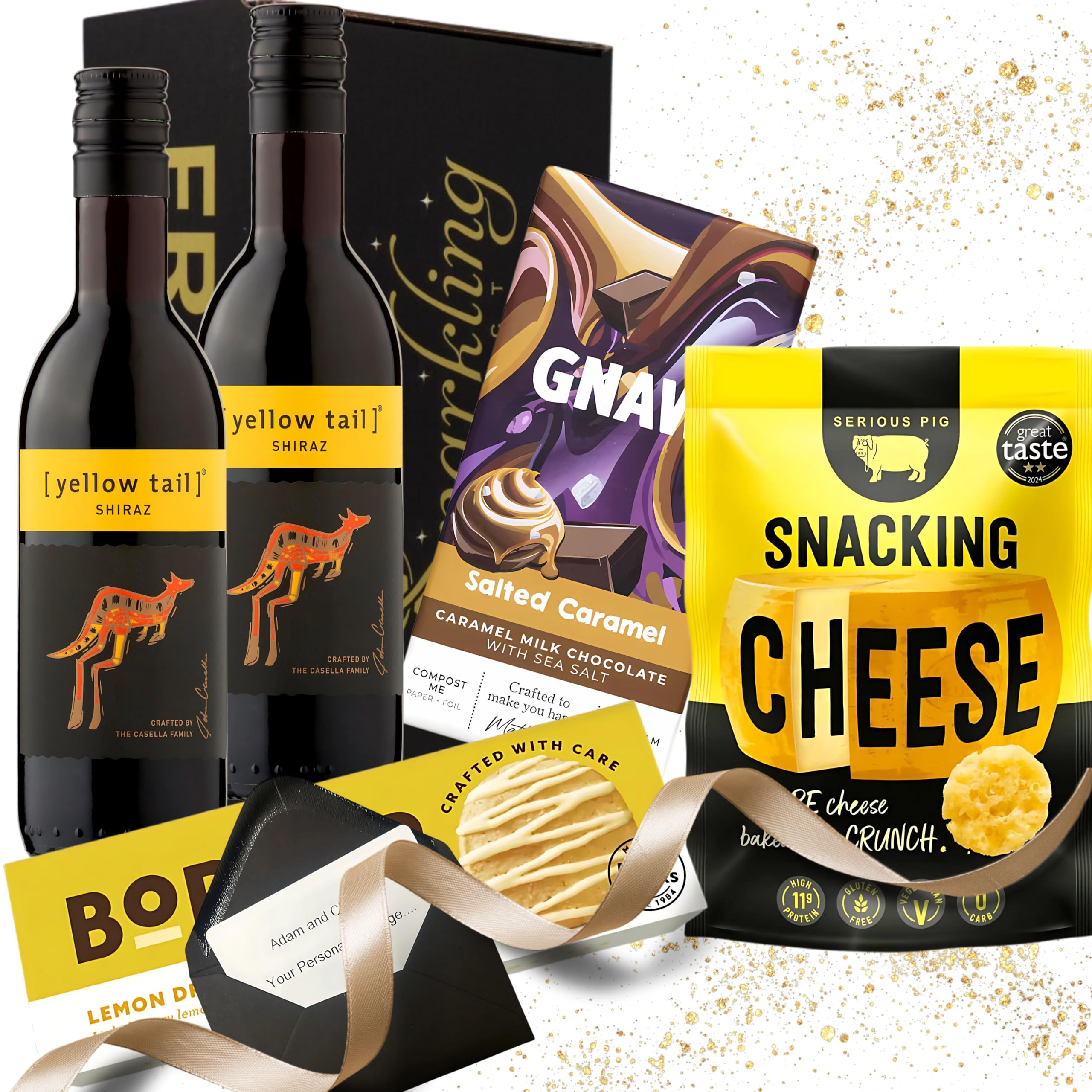 Rose Wine And Chocolate Gift Set - Birthday Hampers For Women, Alcohol - View #5