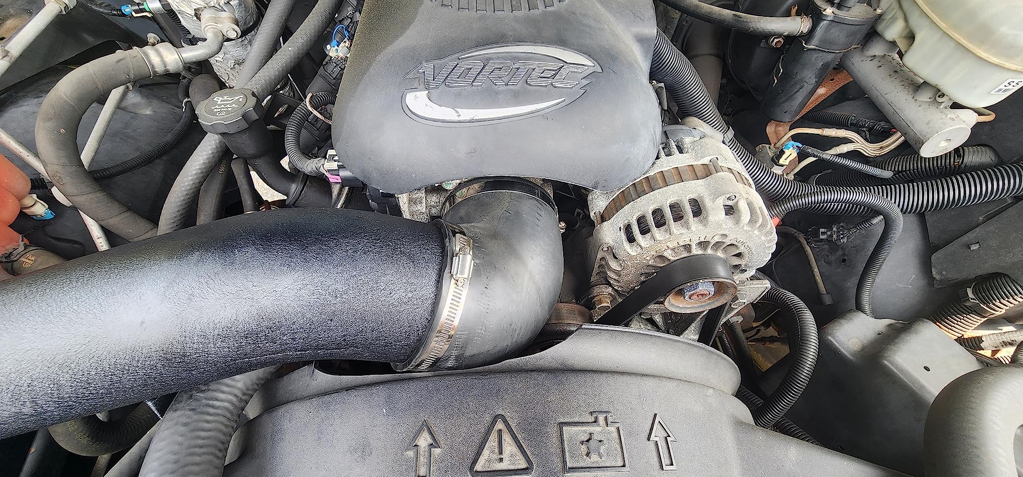 12/mo Finance MOOSUN 4 inch Cold Air Intake Black Tube + Heat Shield