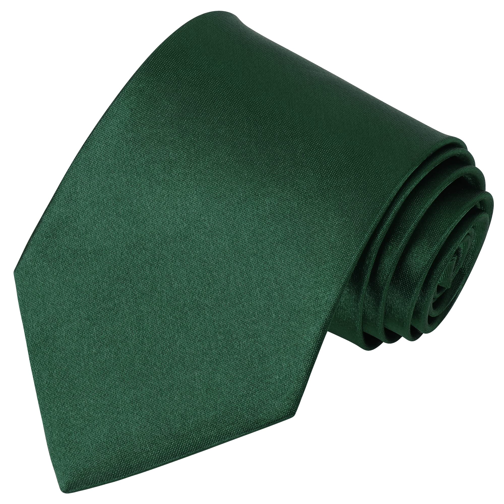 Beaface Men's Green Ties Solid Color Neck Tie For Wedding Business Formal Neckties 3.15" (Green)
