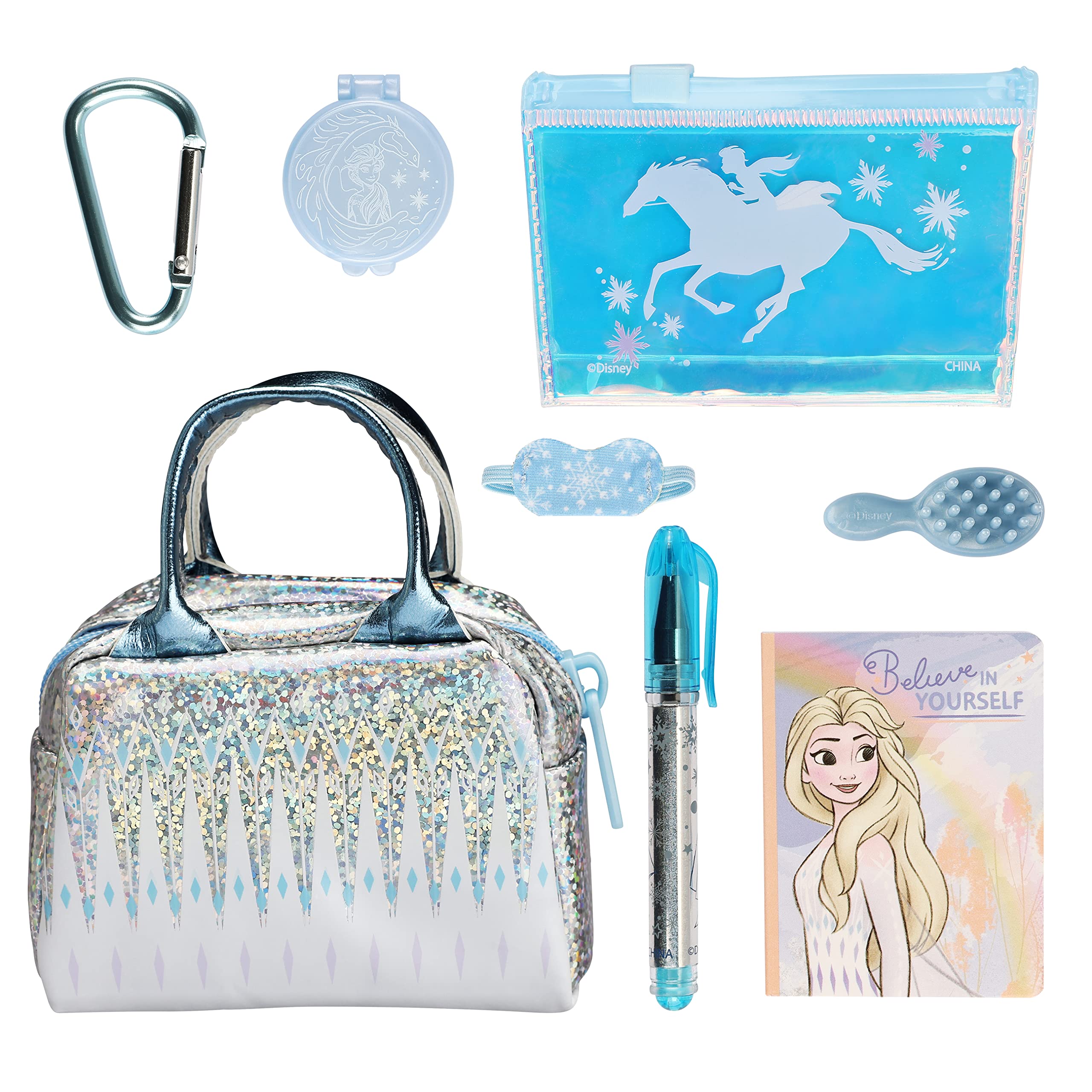 Cefa Toys Real Littles minibolso Coleccionable Frozen con 6 Accesorios de papelería . Apto para niños a Partir de 6 años. Color Azul y Blanco