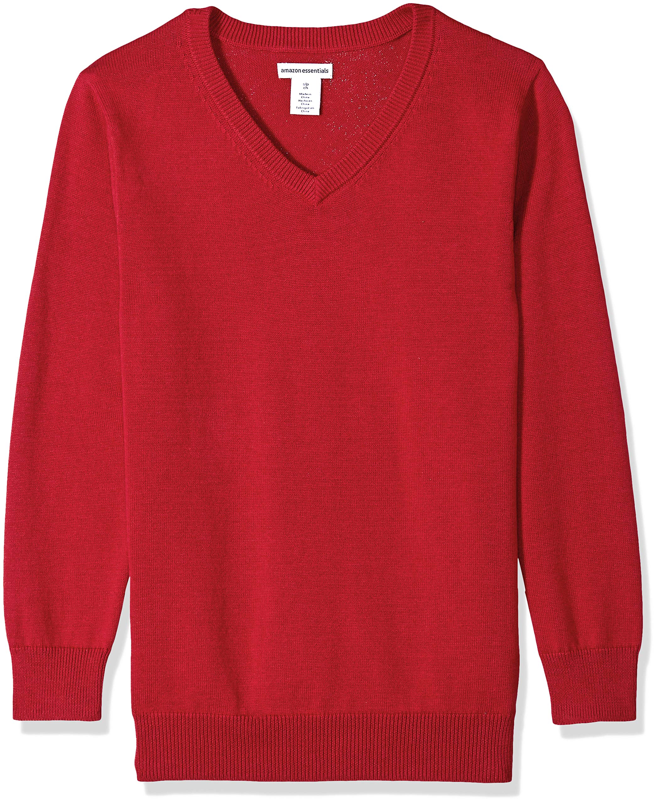 Amazon Essentials Jersey de Cuello en v y Algodón para Uniforme Niño