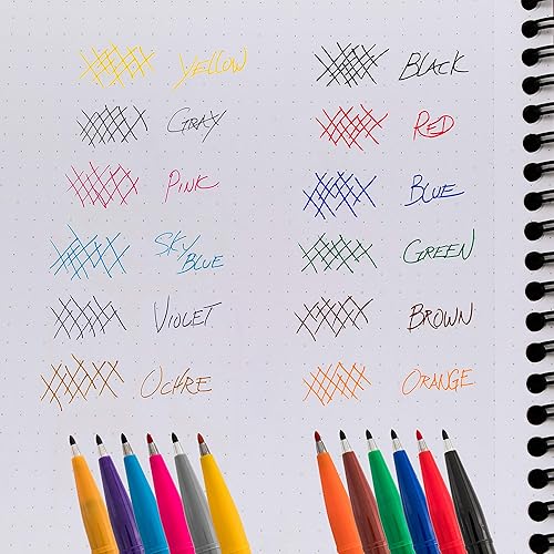 Miniatura 5 de Pentel Bolígrafo de punta de fieltro juego de 12 colores surtidos S520-12