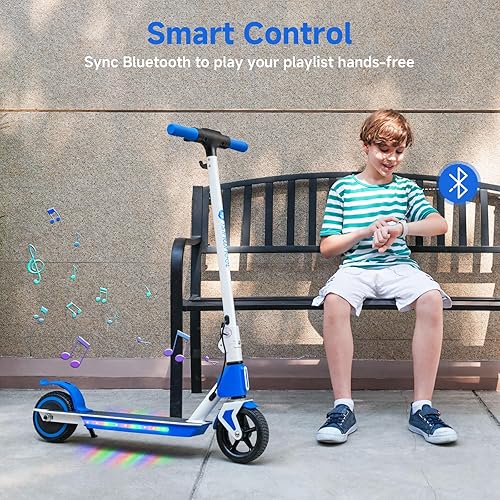 Miniatura 6 de ISINWHEEL Patinete Eléctrico para Niños de 6 a 14 años, Patinete Eléctrico Plegable para Niños de 200W150W con 3 Velocidades (81320 Kmh), Pantalla