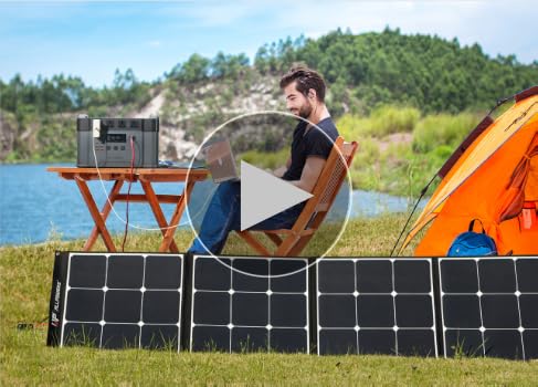 120 W Faltbares Solarmodul – Monokristallin, ETFE, IP68, 22 % Wirkungsgrad – Mit Tragetasche & Klappfüßen – Für Outdoor, Camping & Wohnmobil
