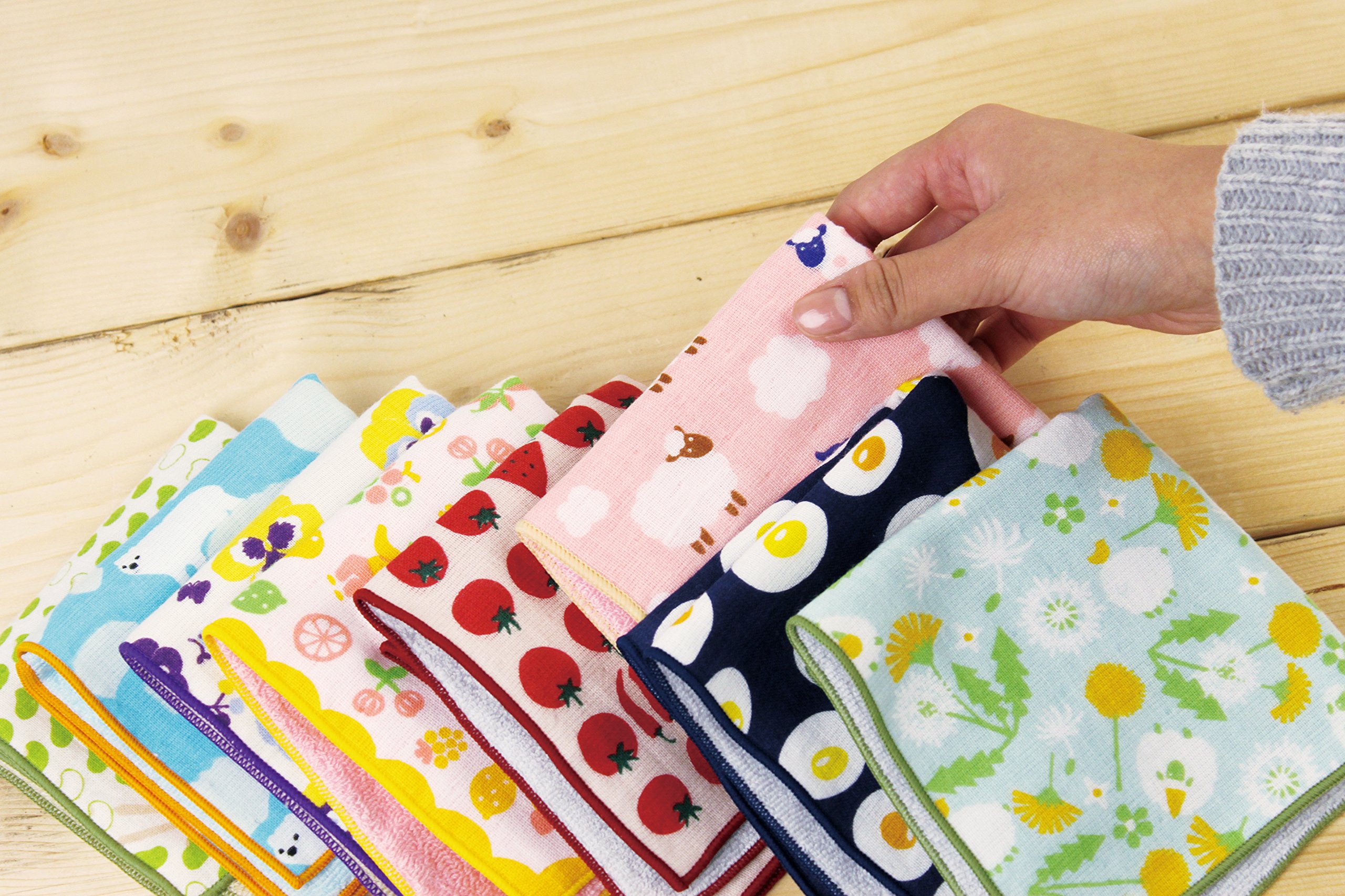 Amazon.co.jp: プレーリードッグ タオルハンカチ +ima 目玉焼き 24  