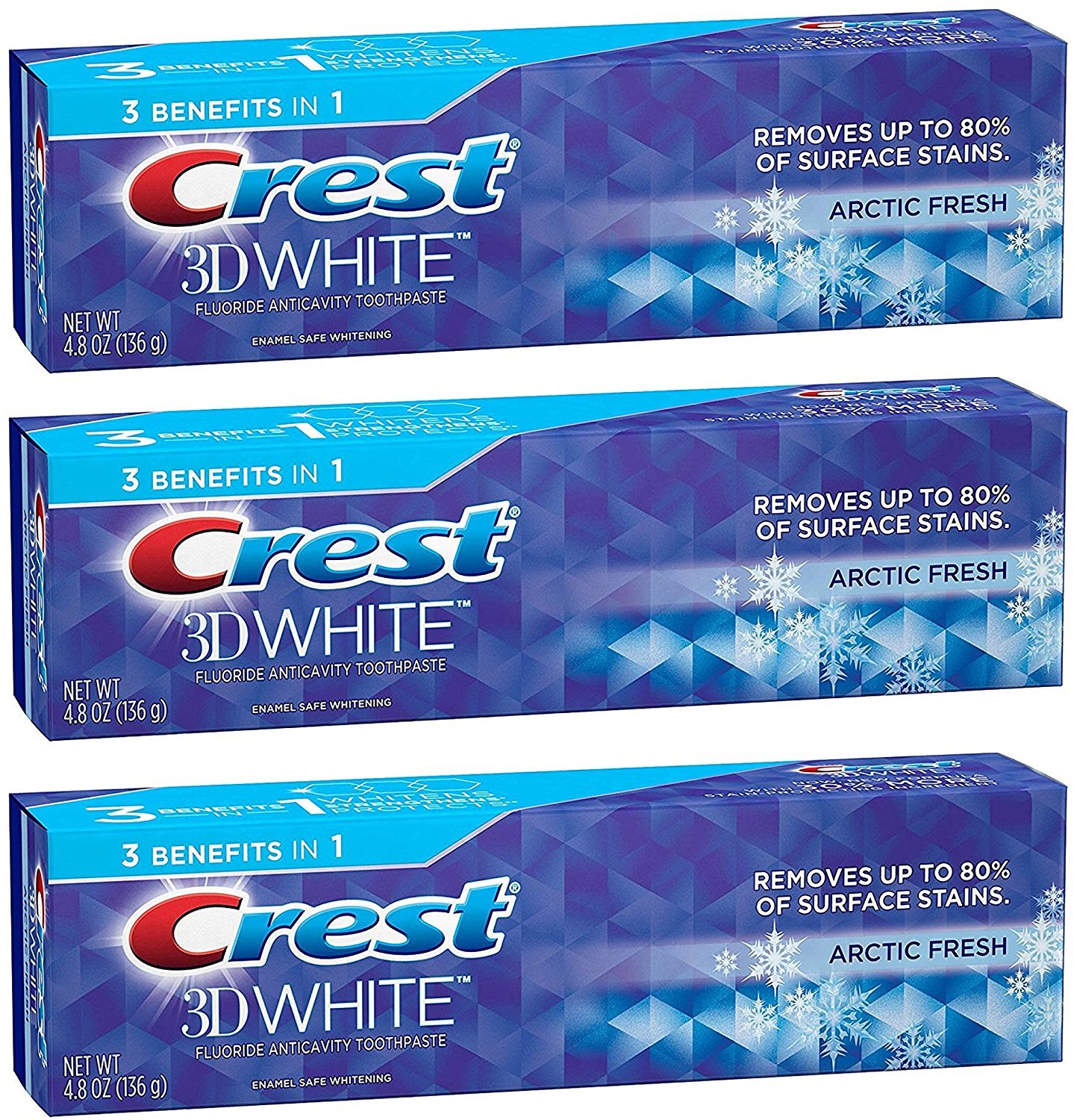 Crest 3d White Arctic Fresh Toothpaste 4 8 Ounce 3 Pack Buy Online In Barbados Crest Products In Barbados See Prices Reviews And Free Delivery Over Bds 150 Desertcart