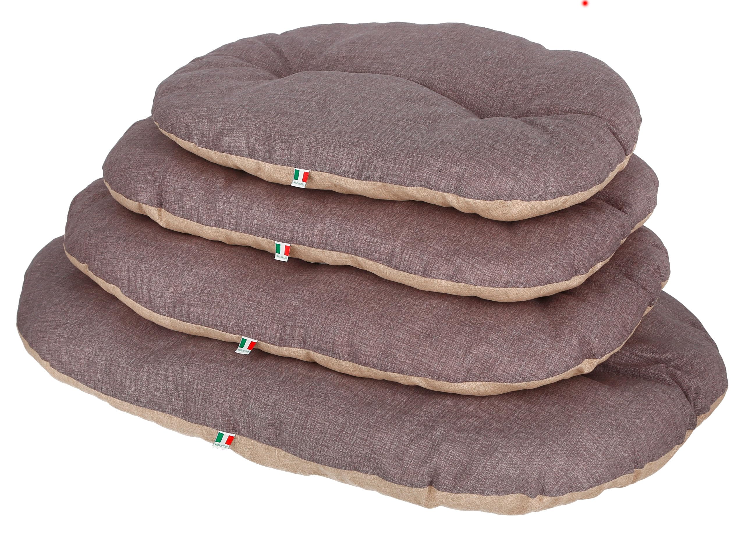 Kerbl Pet Cojín para Perros Loneta, Beige/Gris, 105 x 73 cm. Cojín para Mascotas de algodón/poliéster Resistente, Lavable a 30 °C.
