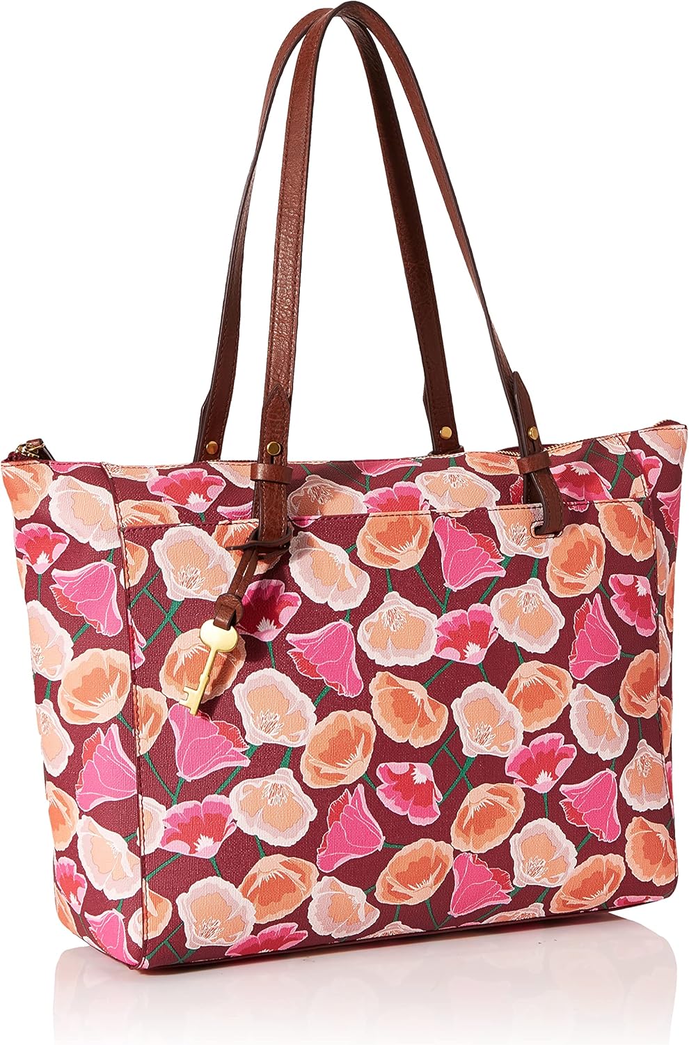 Fossil Women's Leather Tote Handbag