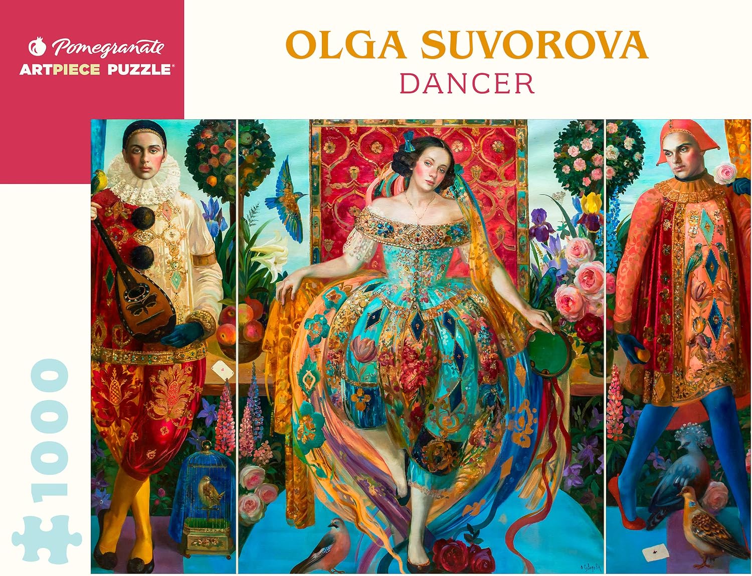 Pomegranate 1000-Piece Jigsaw Puzzle for Adults, Olga Suvorova's Dancer, Matte Finish, Snug Fit