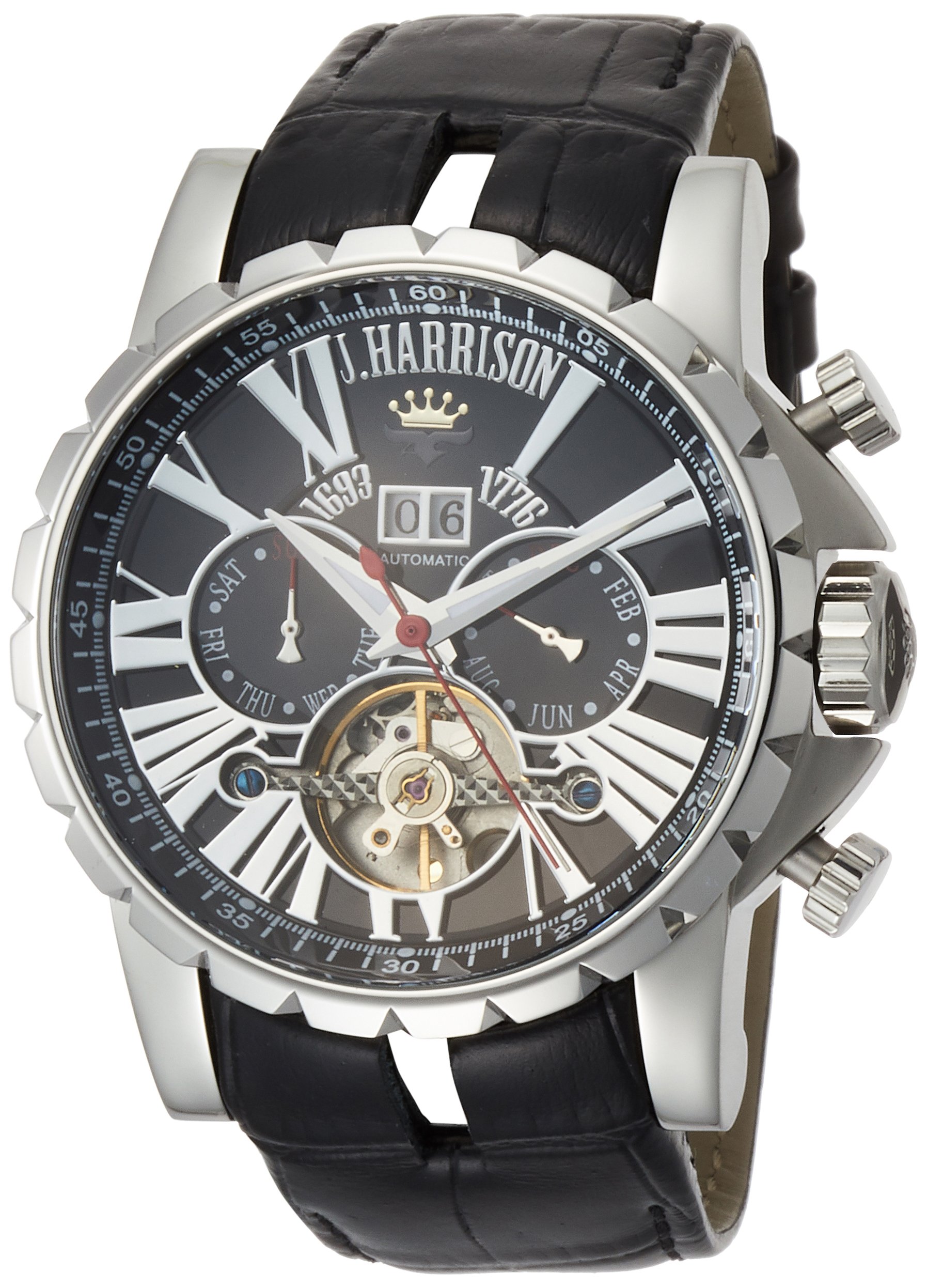Amazon.co.jp: [ジェ・ハリソン] 腕時計 JH-033SB メンズ 正規