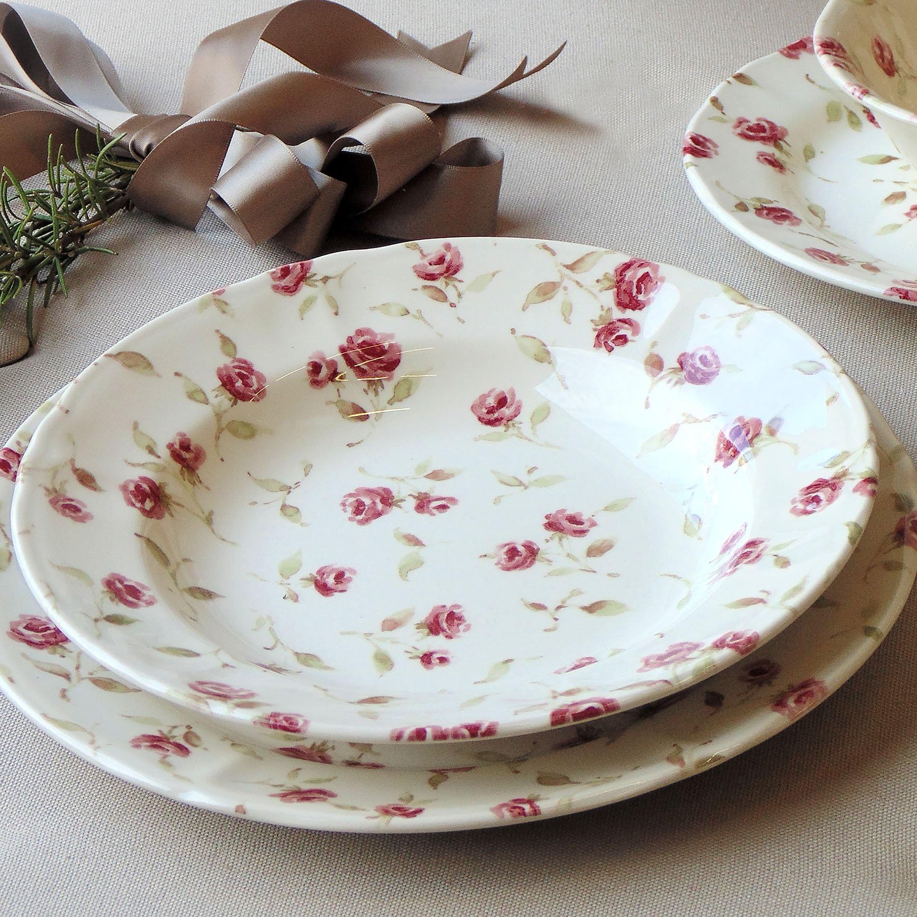 Dinner service Blanc Mariclo 1 seat Floret Full Collection