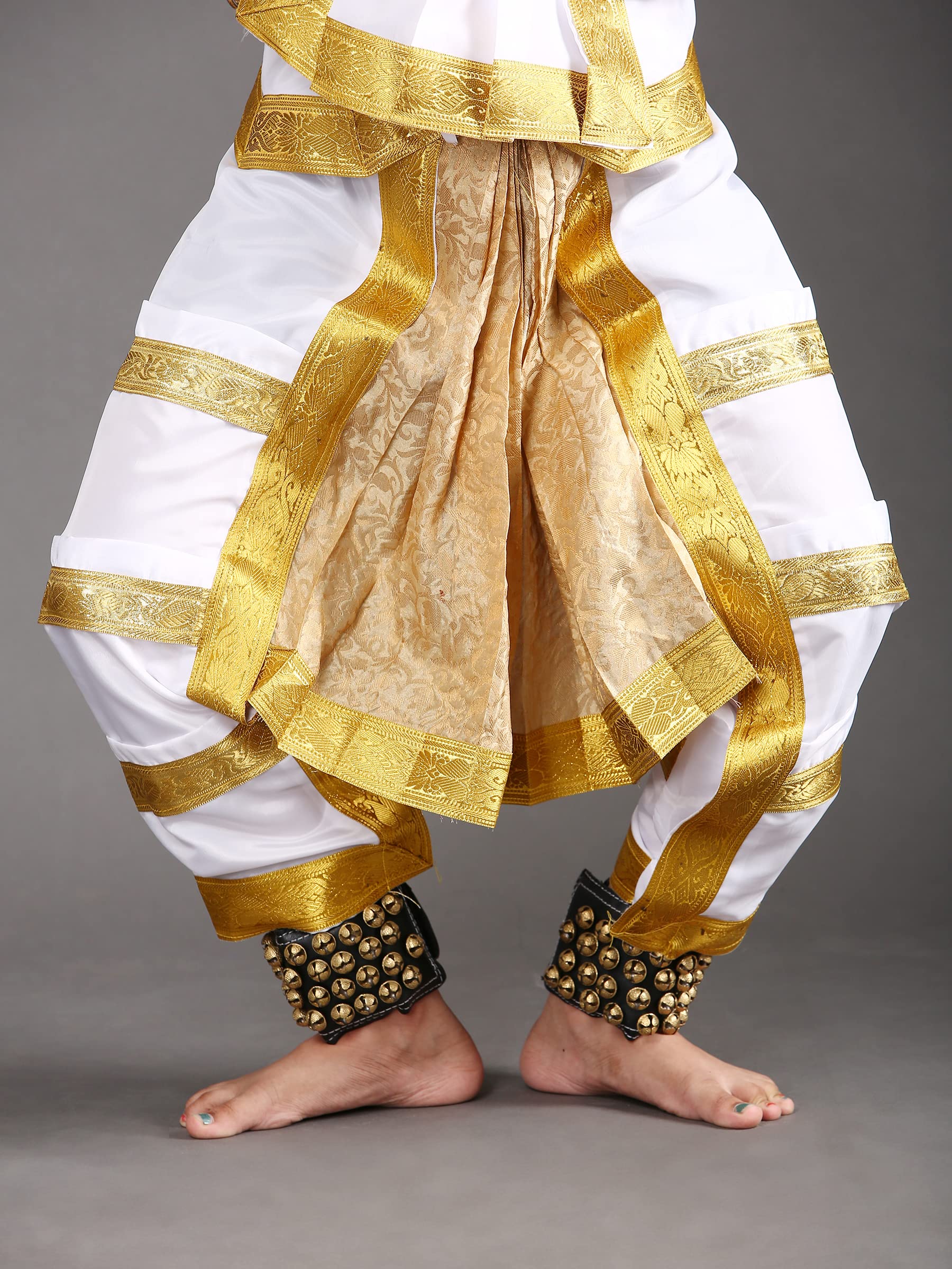 Bharatnatyam Costume for Girls | Bharatanatyam Dress for Kids | Readymade Classical Dance Costume for Annual Function & Stage Performance 4