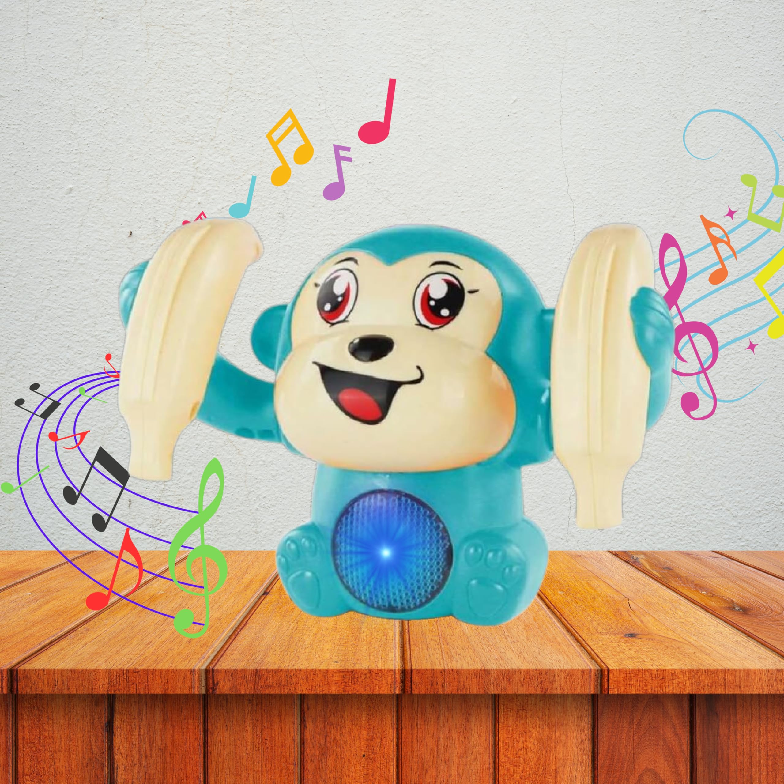 Estilo Baby Toys for 6-36 Month Musical Rolling Monkey Tummy Time Toy| Interactive Dancing Walking Toy with Light & Music Infant Toys | Sound Toy with Voice Control Sensor -, Pack of 1 (Sea Green) (B0DCW3S4S4) Amazon Price History, Amazon Price Tracker