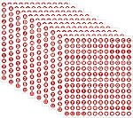 1680 Pieces 0.5 Inch Circle-Backed Letter Stickers, 10 Sheets Alphabet and Number Stickers with Cute Designs, Vinyl Stickers for DIY Cards, Item Labeling, Bullet Journaling, Scrapbooking - Candy
