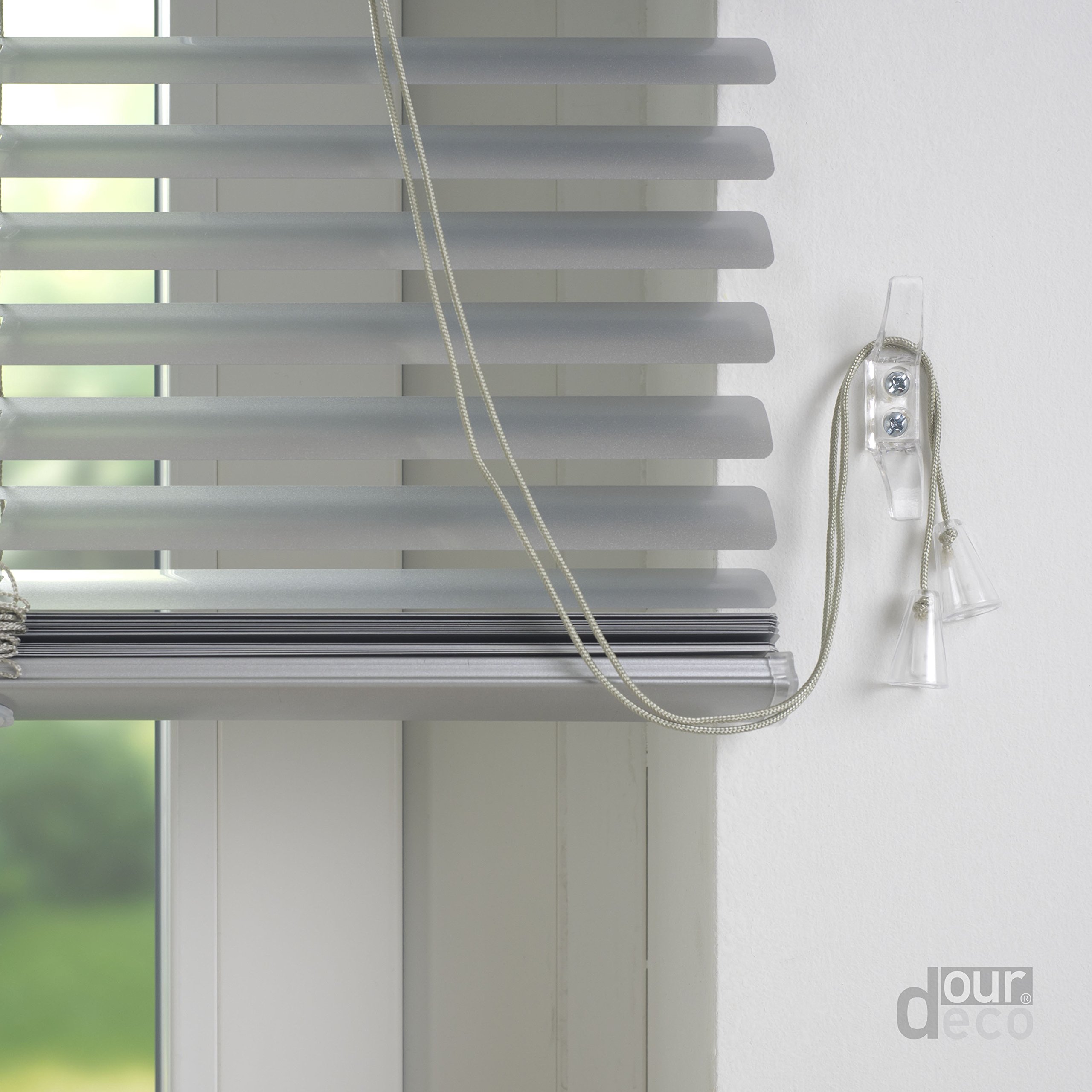 Aluminium-Jalousie / 120 x 220 Silber (Breite x Höhe) / Montage an Wand oder Decke, Premium Alu-Jalousie