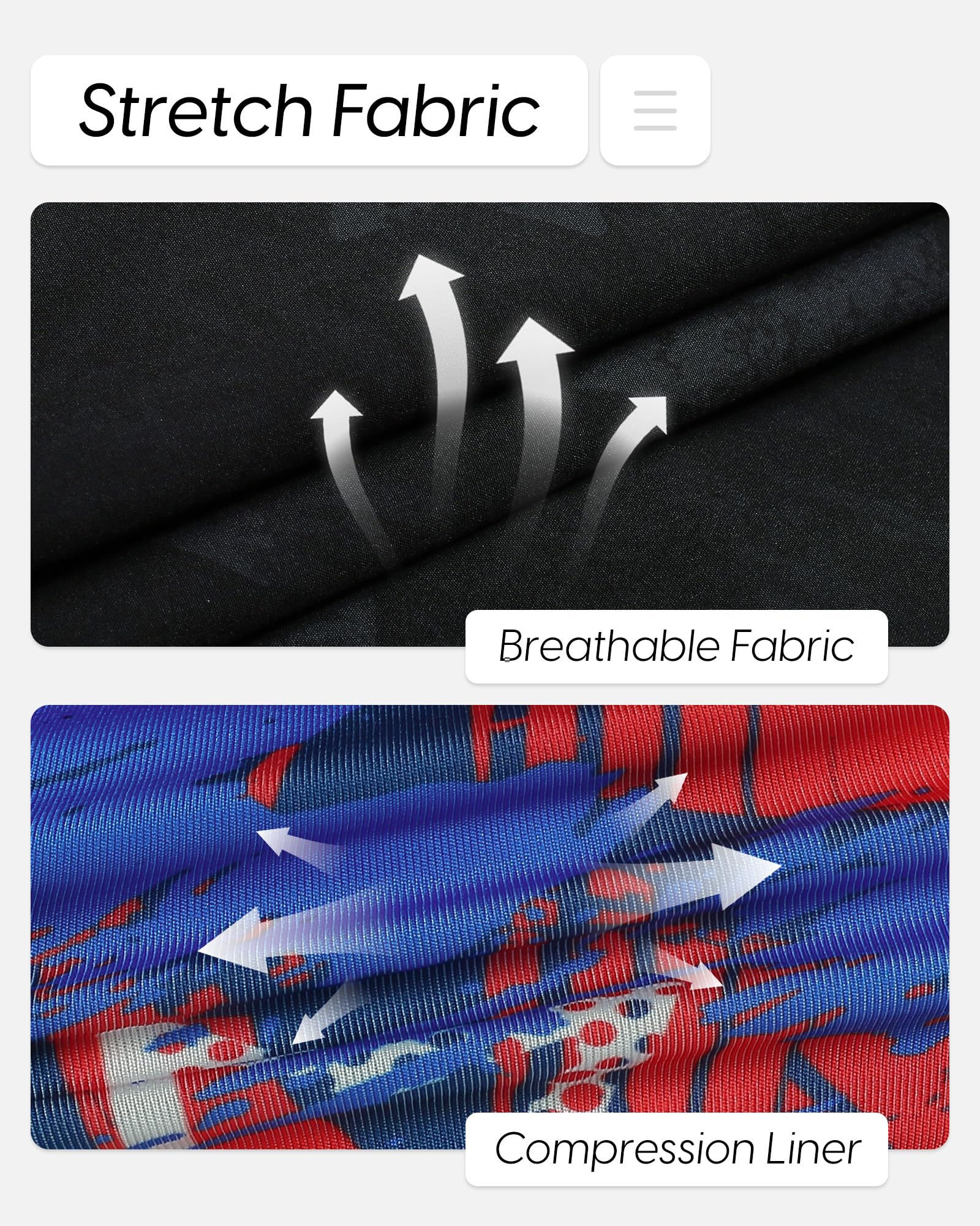 maamgic Traje de baño para Hombre de 5 Pulgadas con Forro de Malla de Secado rápido para Hombre, Pantalones Cortos de natación