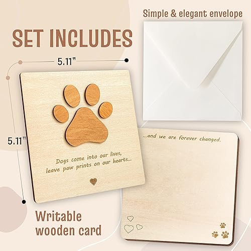 Miniatura 2 de Tarjeta de condolencias por pérdida de perro – Tarjeta de condolencias de pérdida de perro, regalos de recuerdo de la muerte de perros, regalos