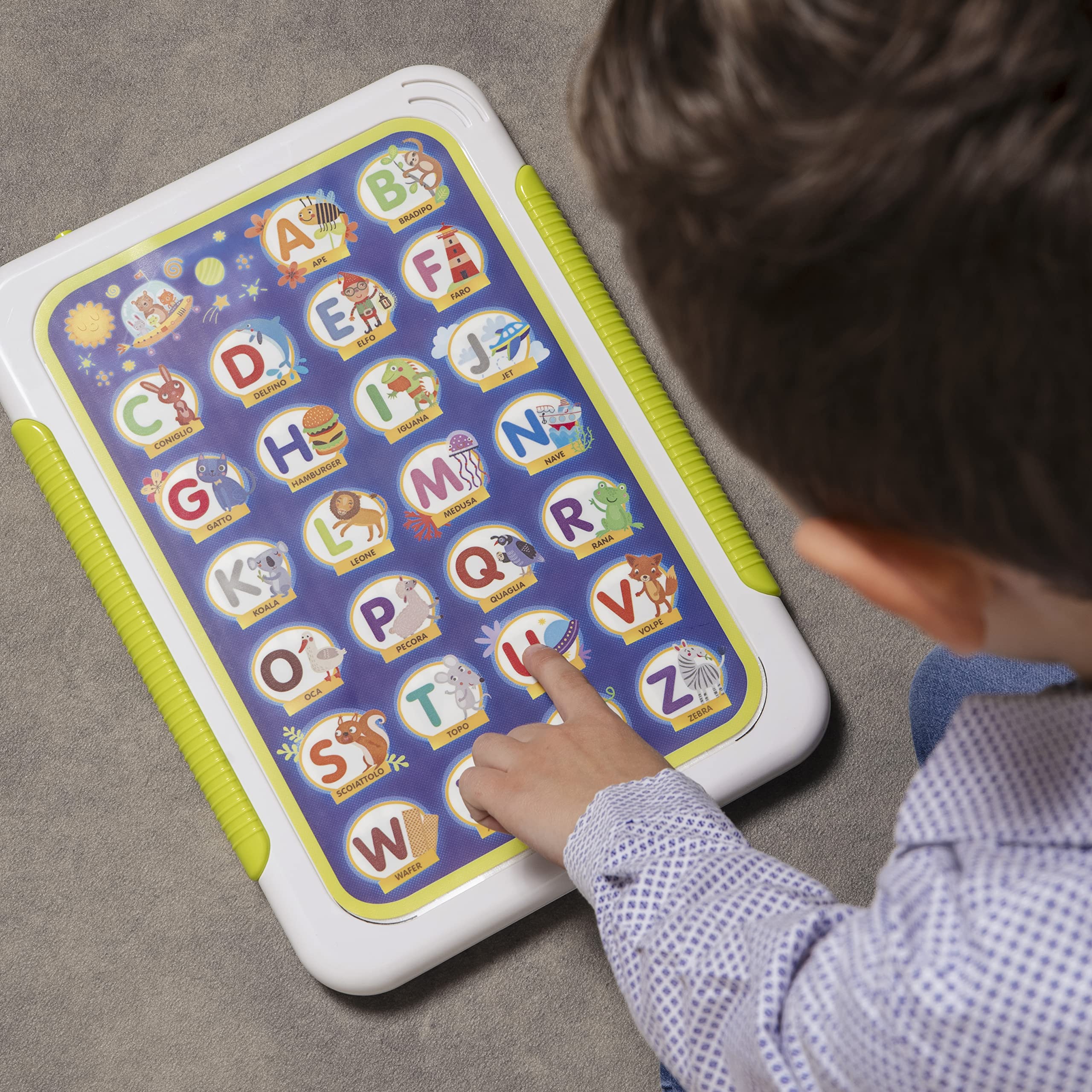 Liscianigiochi - Montessori Alfabetiere Tattile Elettronico, Colore, 95056