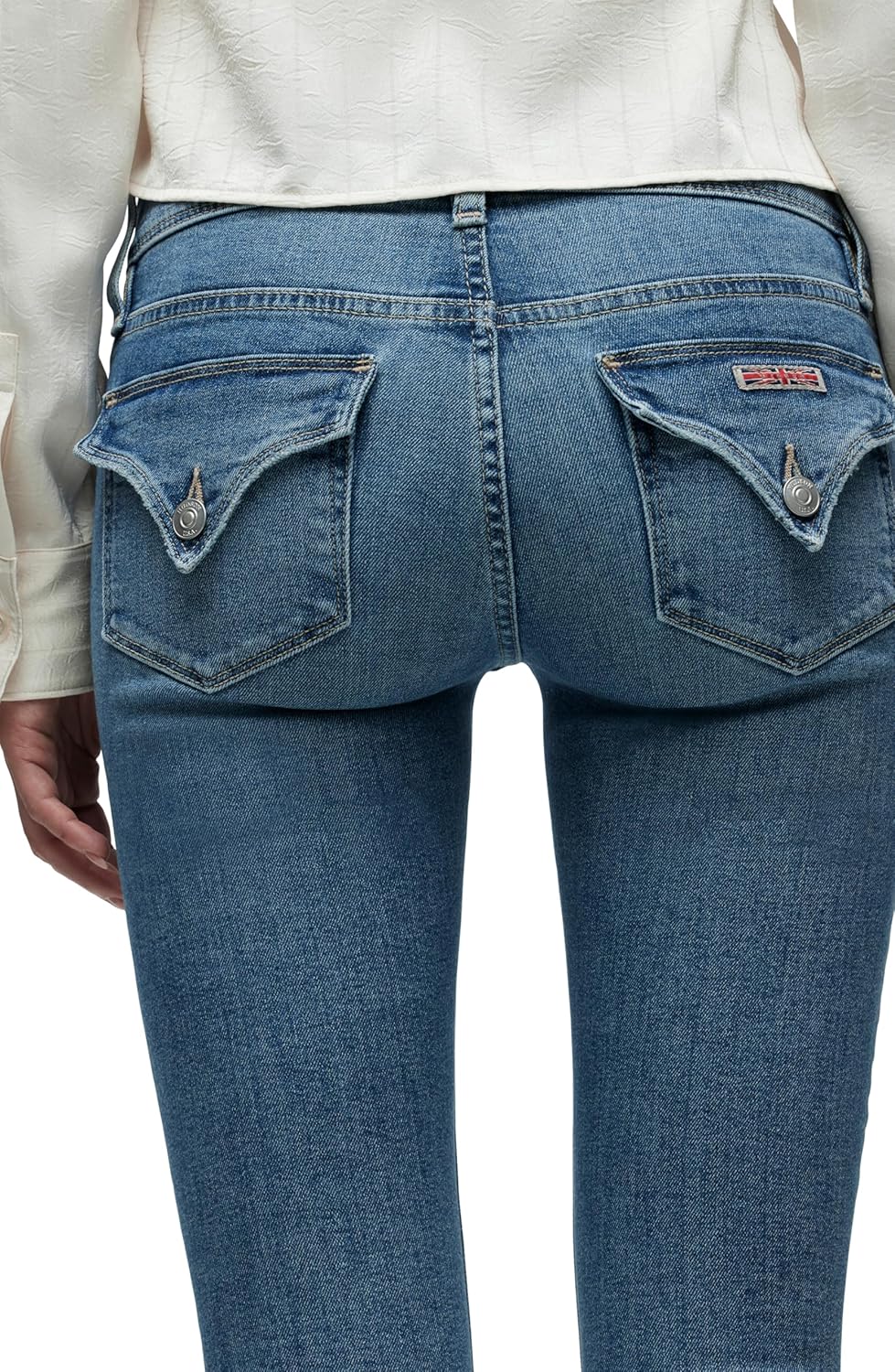 HUDSON Women's Beth Baby Bootcut Jean with Back Flap Pockets - Image 5