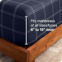 Vista 46 de Bare Home - Sábana bajera de microfibra 1800 muy suave y duradera, para colchones altos tamaño individual, color gris pardo