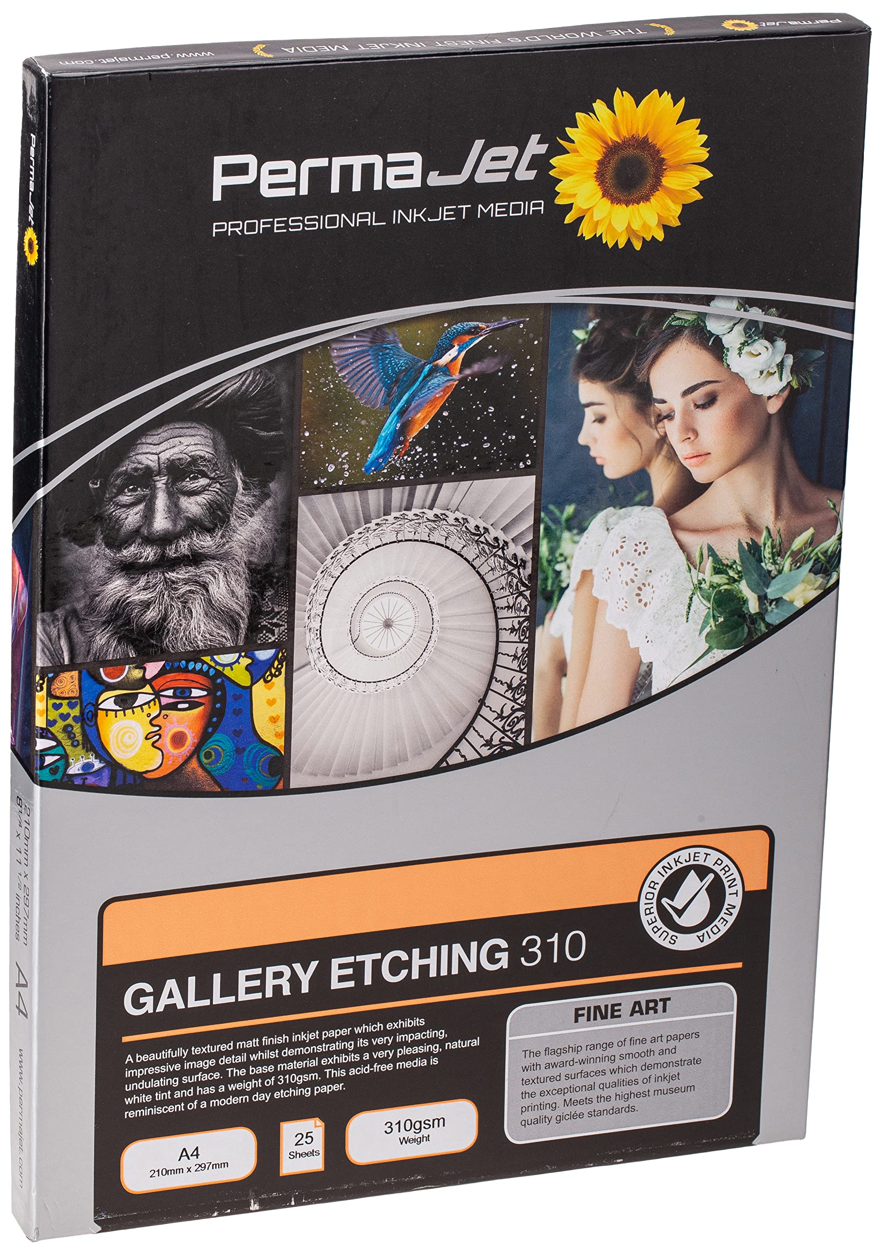 PermaJet Gallery Etching fine art Mat A4 papier 310 g/m² – 25 feuilles