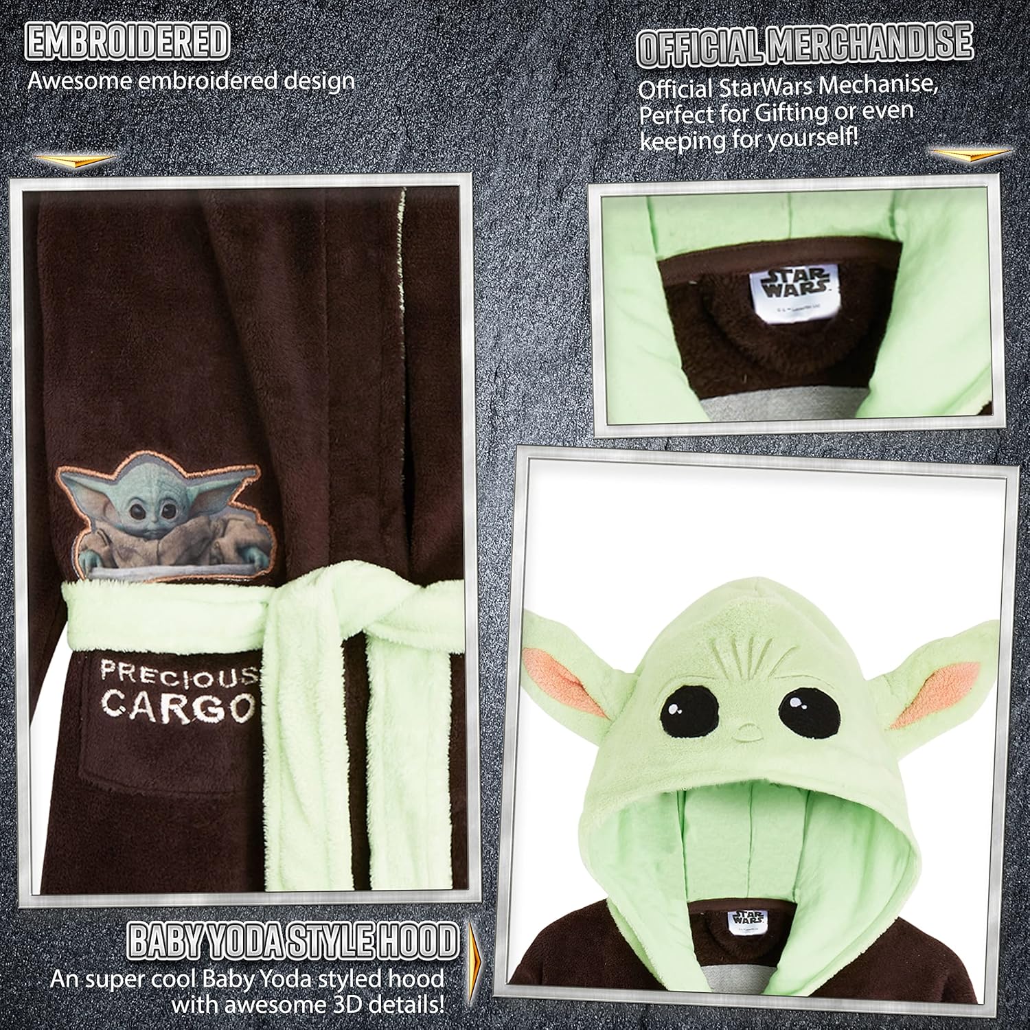 Star Wars Baby Yoda Kids Robe The Mandalorian The Nigeria Ubuy