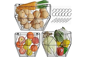 Exclusive Black Wire Wall Basket Set of 3