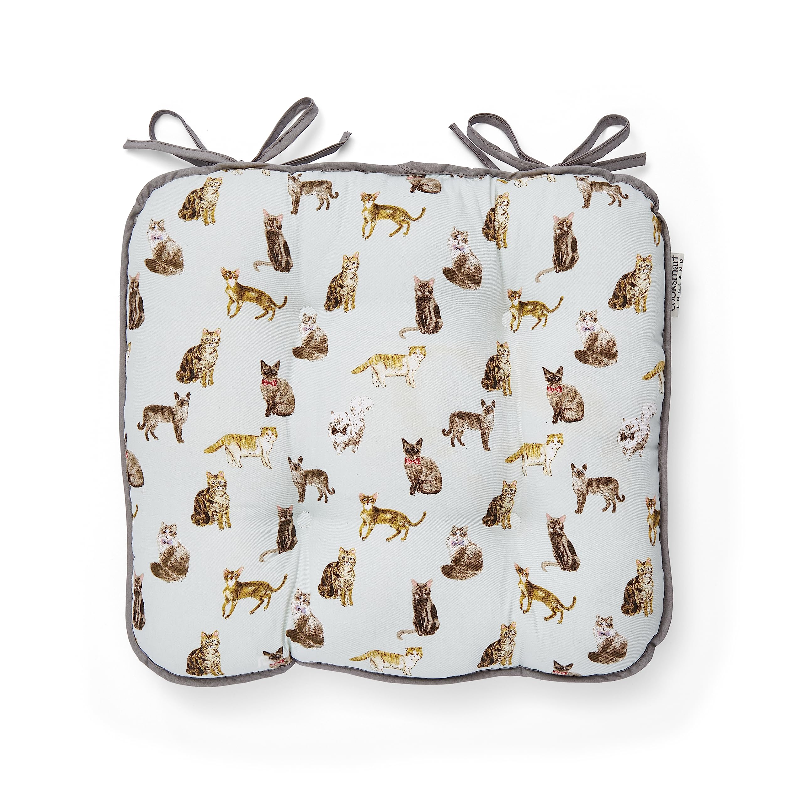 Cooksmart Curious Cats Chair Cushion for Dining Chairs