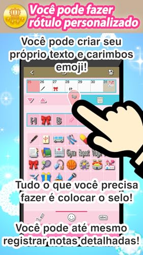 Brasil 2024 Cawaii Calendário para Fire tablet