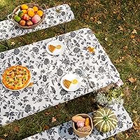 Vista 1 de ARTABLE Fundas para mesa de pícnic, bordes elásticos, rectangulares ajustadas, mesas de 6 pies, impermeables, juego de 3 piezas para camping, viaje