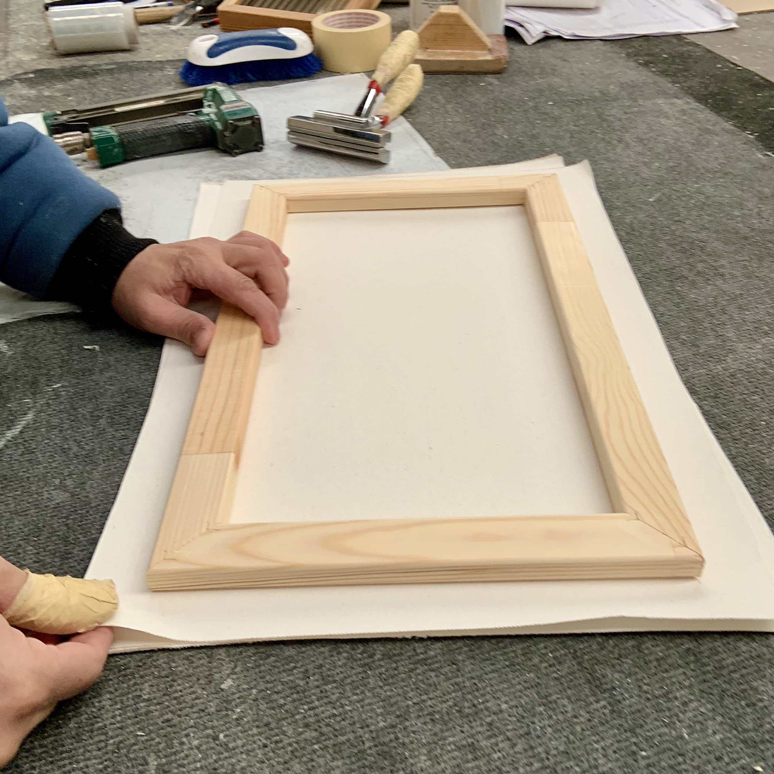 Lienzo en rollo - para pintar- 10 metros - varios anchos - Serie BONUM- Ala prima- Distrito Arte (50 cm de ancho)