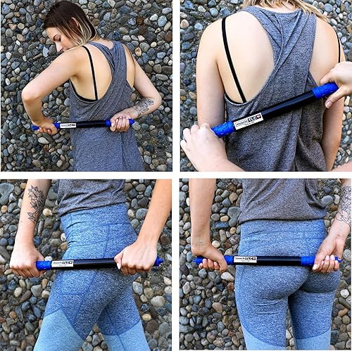 Miniatura 6 de Barra de masaje con rodillo muscular. Fabricado en Estados Unidos. Alivia la tensión muscular de hombros, espalda y piernas y calambres. Recomendado