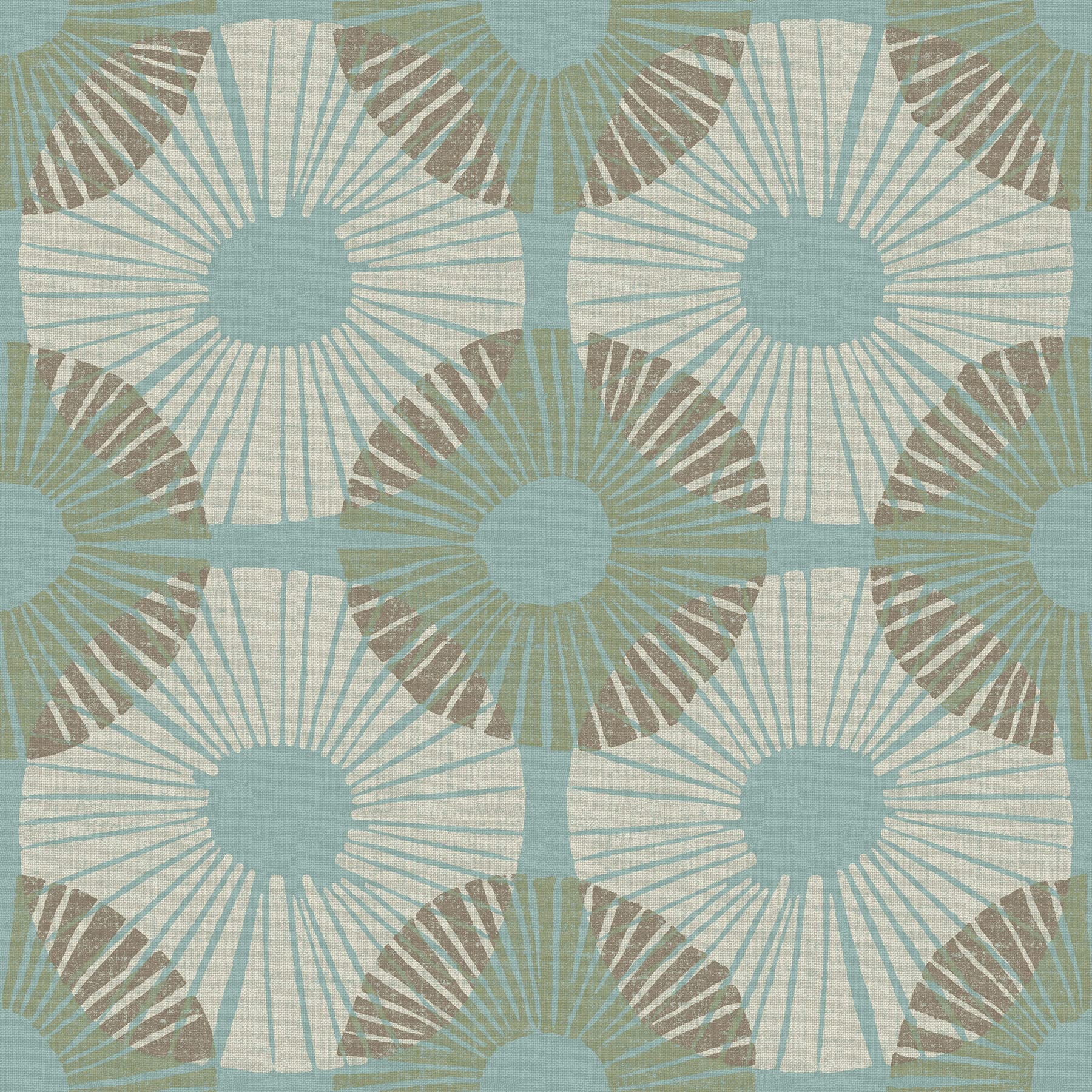 Papier peint autocollant chocolat et aqua Superbloom décor mural