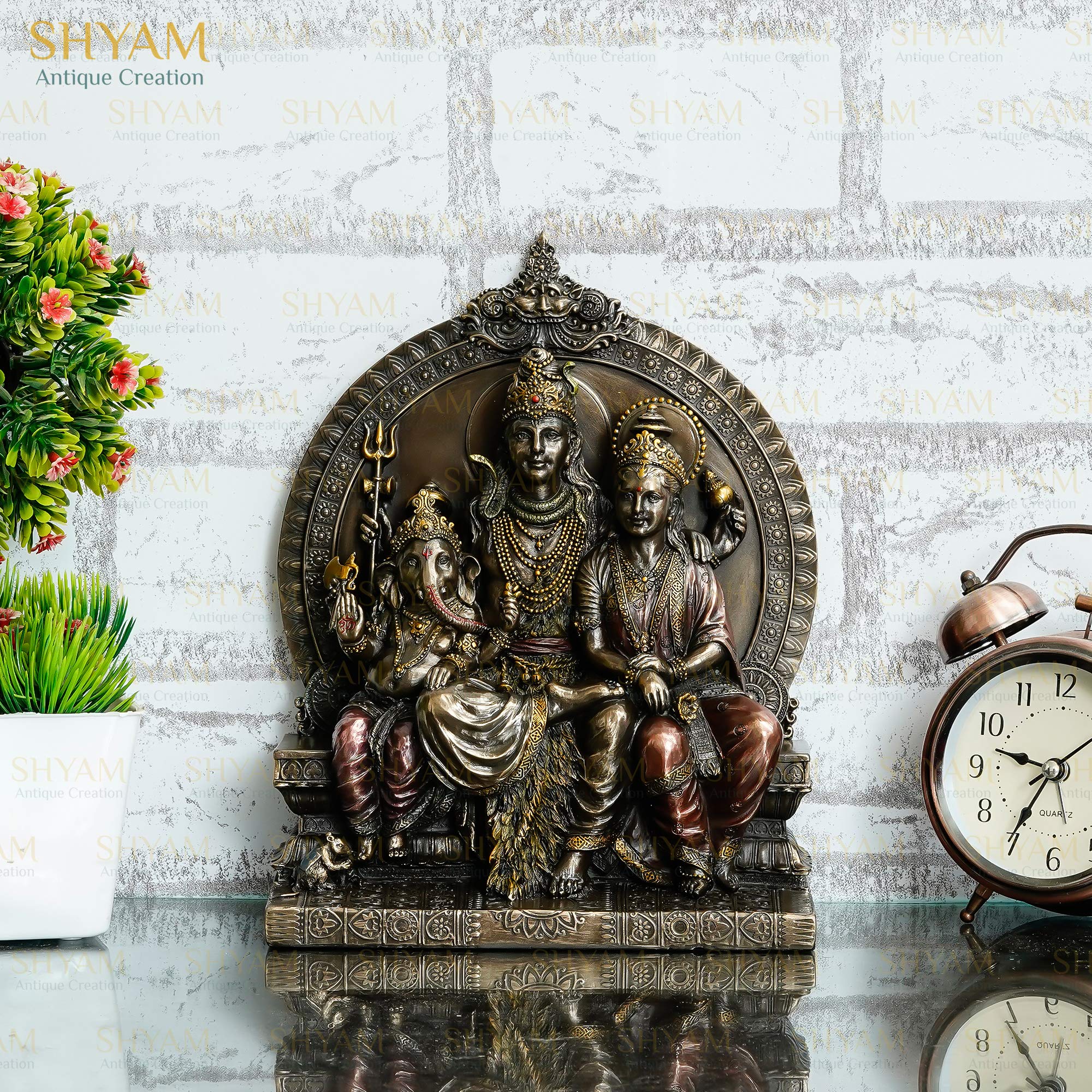 Buy Shyam Antique Creation Shiva Family Shiva, Parvati & Ganesh