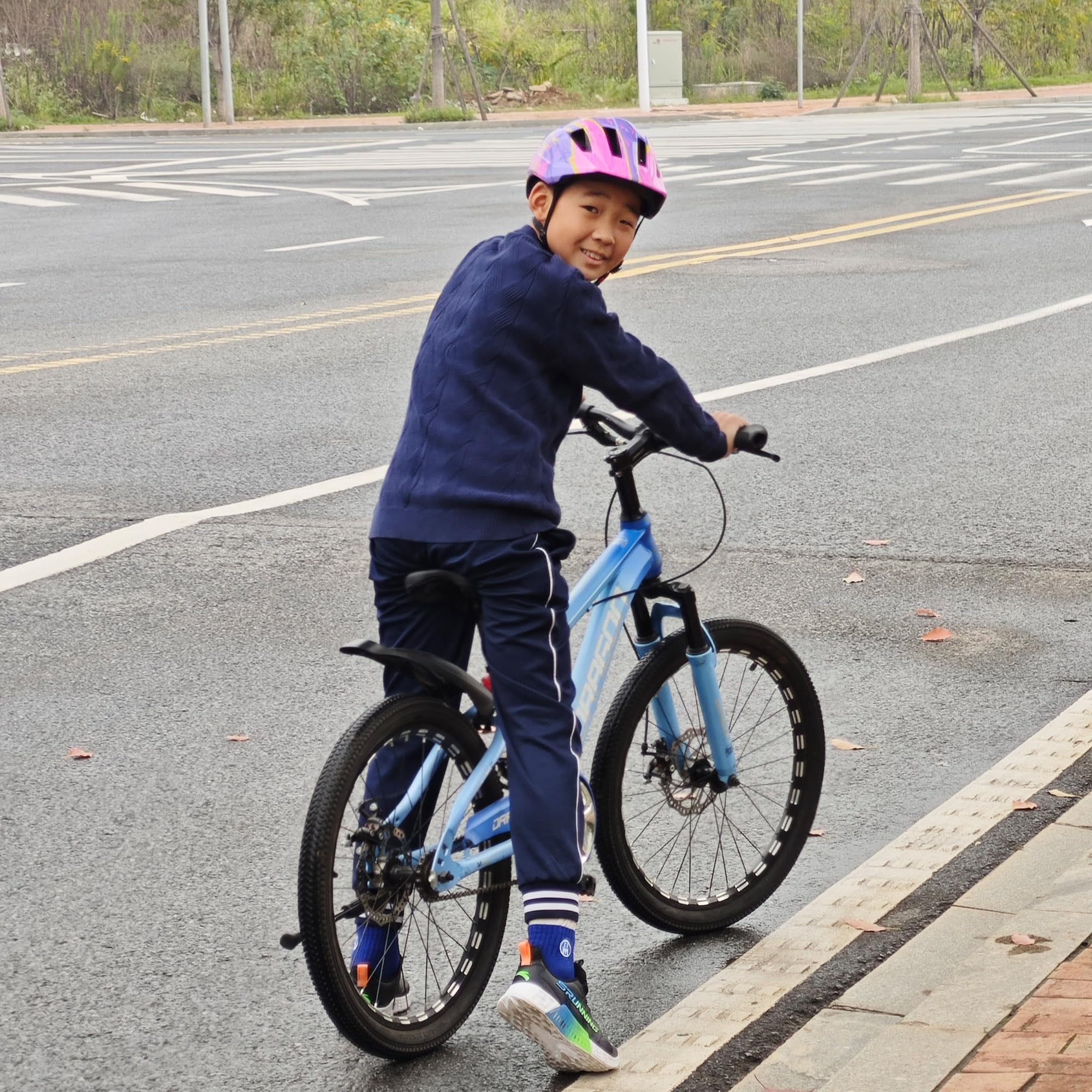 Casques de Vélo Enfants Casque Intégral Vélo VTT Garçon Fille Casque Enfant Velo Con Détachable Menton Protection pour Skateboarding Roller Skating