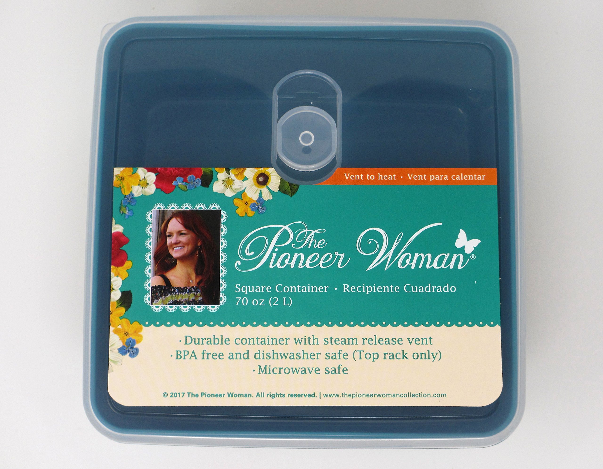 Amazon.com: The Pioneer Woman Square Food Storage Container 70oz