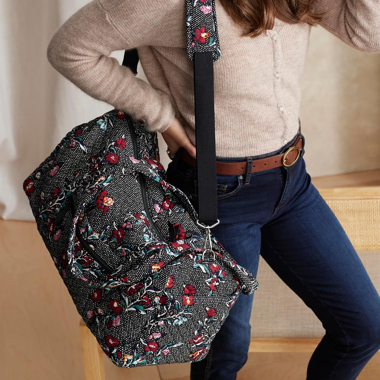 Vera Bradley Women's Cotton Medium Travel Duffle Bag