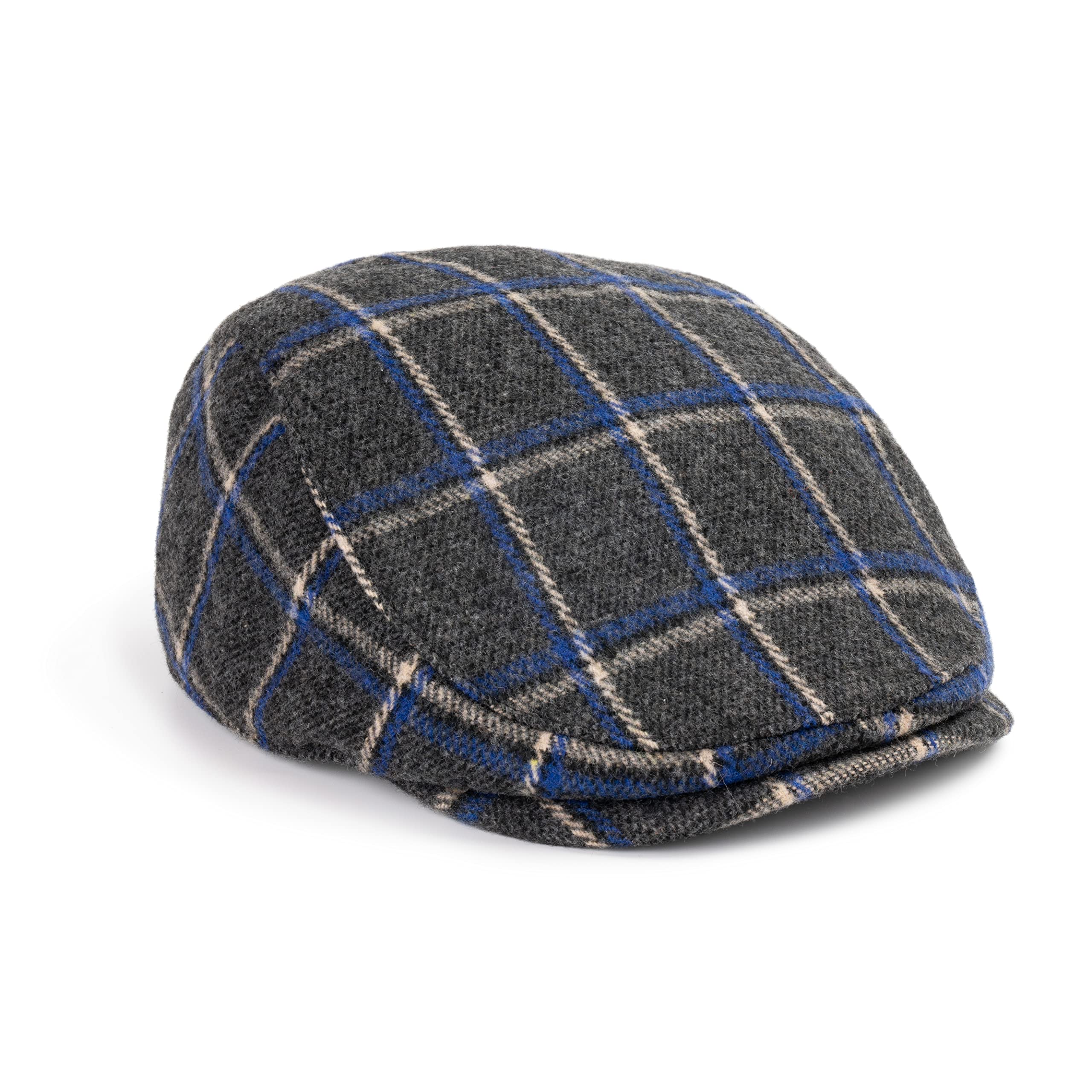 Boston Scally The Original Newsboy Cap, Cotton, Plaid