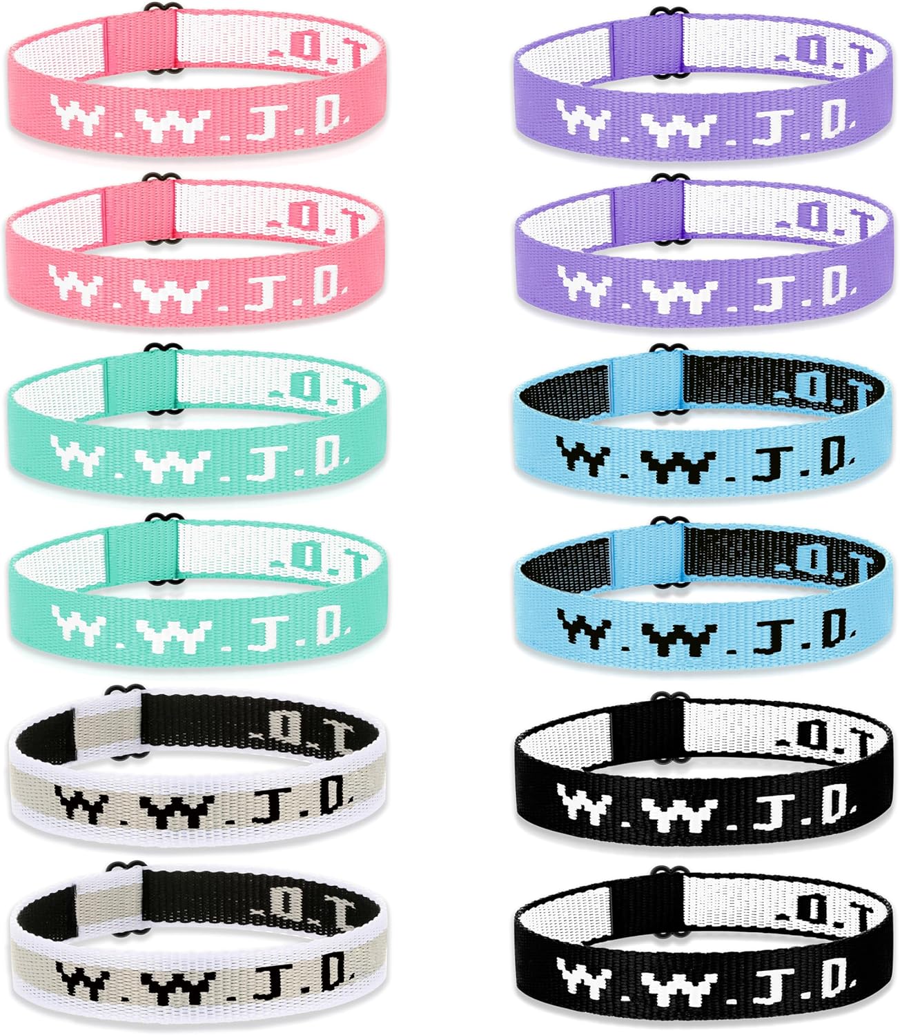 Shakalaka WWJD Bracelets Pack What Would Jesus Do Bracelets