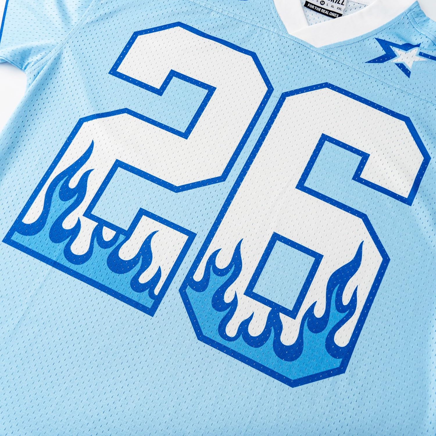 DopeSkill Oversized Jersey Streetwear Graphic Tee Cool Y2K T-Shirt Hypebeast Urban Casual Short Sleeve V Neck - Image 5