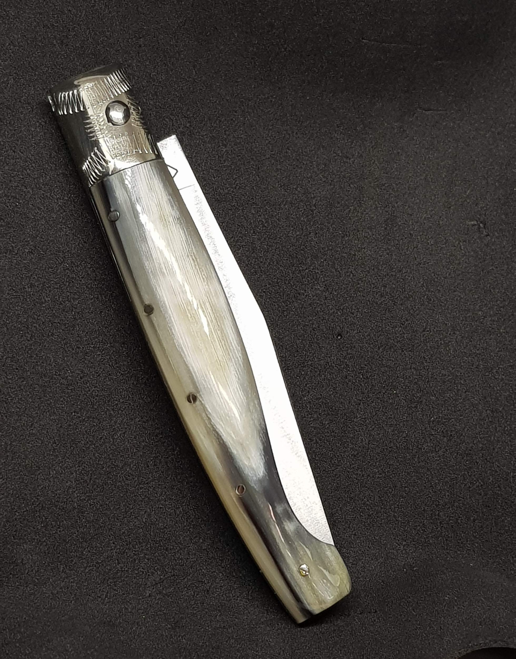 COLTELLO ARTIGIANALE SARDO PATTADA TASCABILE MANICO IN CORNO COLLEZIONE SARDEGNA art 44